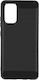 Hülle Samsung Galaxy A32 Silikon Gebürsteter Aluminium-Effekt Schwarz