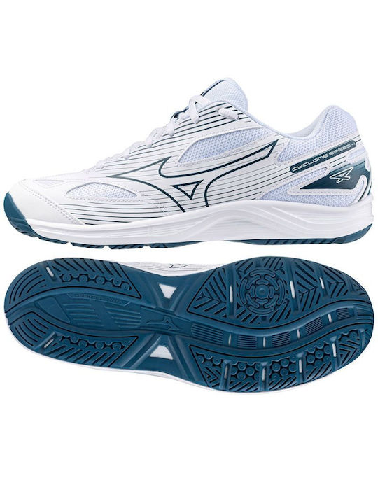 Mizuno Cyclone Speed 4 Ανδρικά Αθλητικά Παπούτσια Βόλεϊ Λευκά