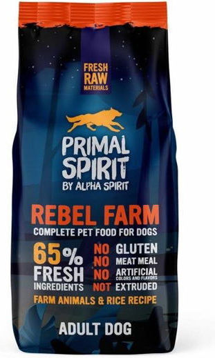 Primal Spirit Hund Rebel Farm 65% 12 Kg
