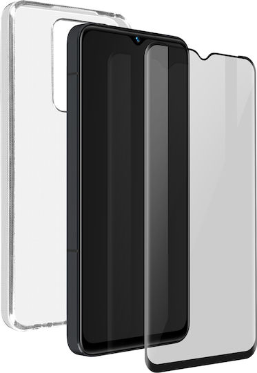 Carcasă Vivo Y22s/Y35 Silicon Transparent & Protecție Ecran din Sticlă Temperată 9H Bigben