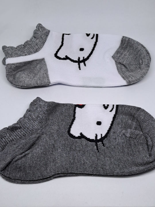 ME-WE Șosete pentru Copii Grey/White 2 Perechi