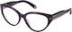Philipp Plein Women's Acetate Cat Eye Purple Prescription Eyeglass Frame VPP052M 09NU