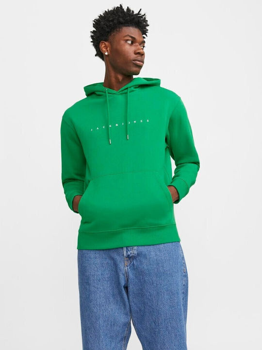 Jack & Jones Φούτερ με Κουκούλα Πράσινο
