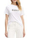 Guess Damen Pullover Baumwolle White