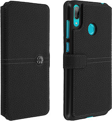 Huawei Y7 2019 Flip Hülle Kartenhalter Textur-Effekt Façonnable Schwarz Huawei Y7 2019 Flip Hülle Kartenhalter Textur-Effekt Façonnable Schwarz