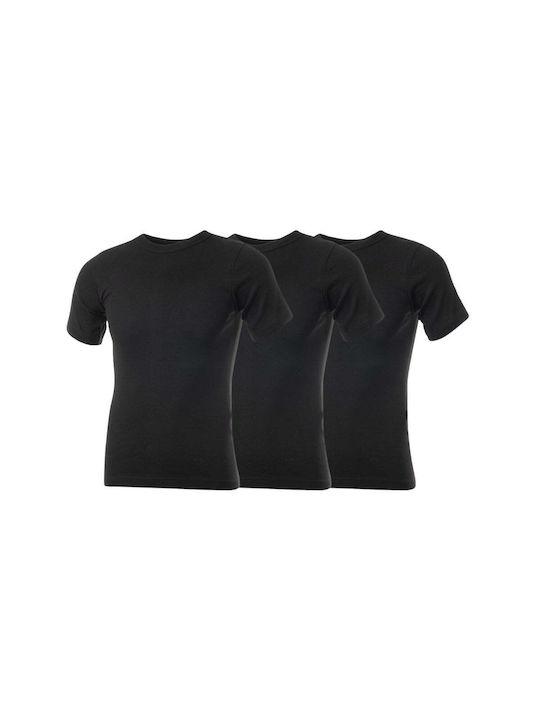 Panda Clothing Men's Undershirts in Black Color 3Pack