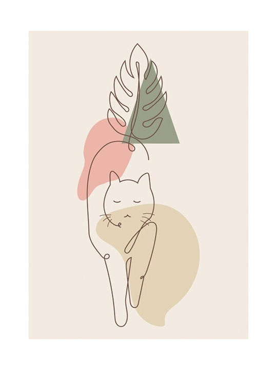 Walls Афиш Line Art Cat 20x30см