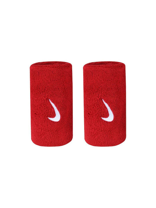 Nike Swoosh Athletic Wristbands Red