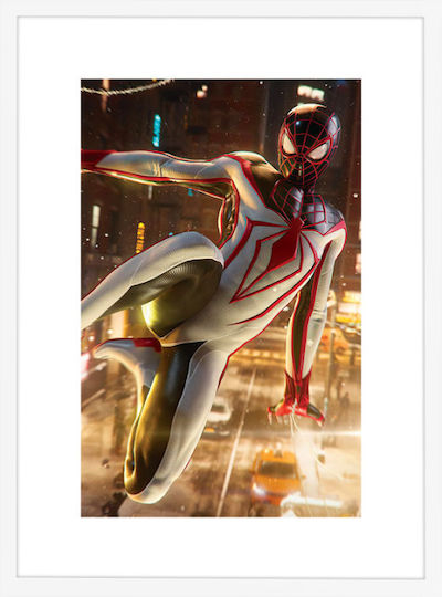 Walls Kids Framed Wall Painting White -suit Spiderman 30x40cm