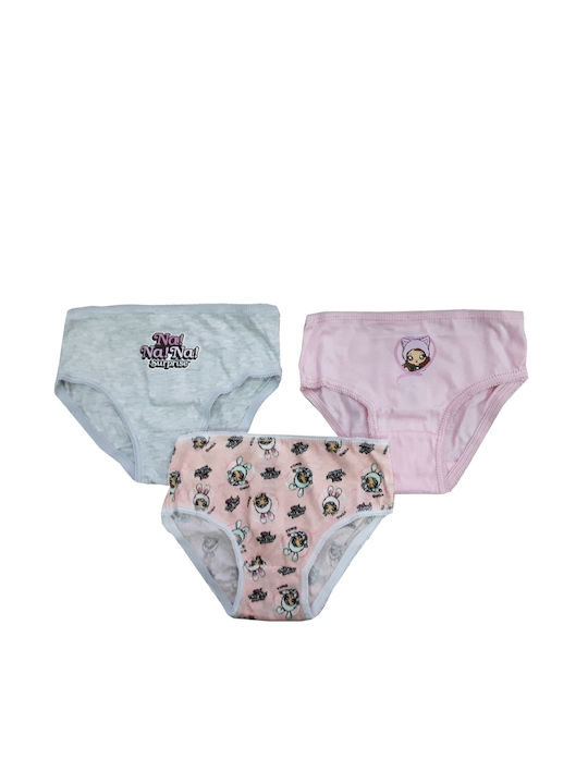 Disney Kids Set with Briefs Pink, Grey 3pcs