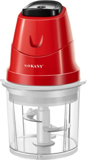 Sokany Πολυκόπτης Multi 250W με Δοχείο 700ml Κόκκινος
