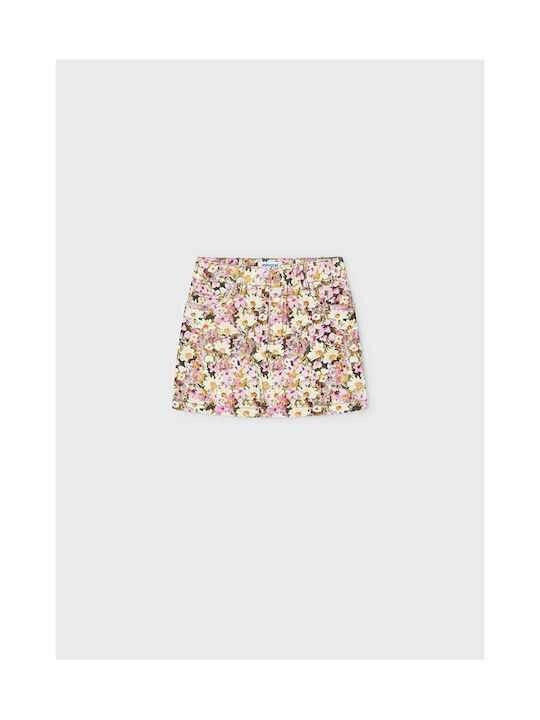 Fustă pentru Copii din Catifea Floral Roz