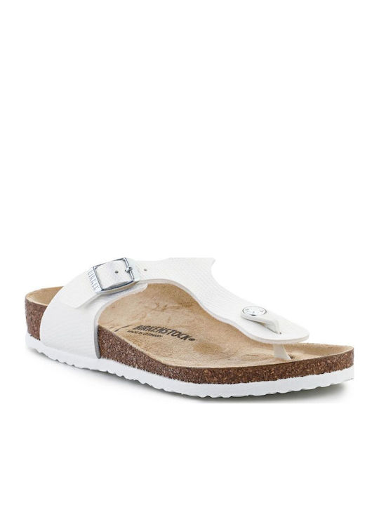 Birkenstock Παιδικά Πέδιλα Gizeh Ανατομικά Λευκά