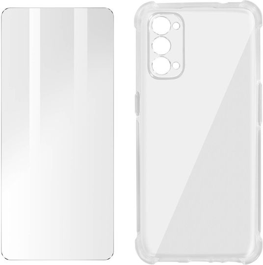 Protection Pack Oppo Reno 5 5g Soft Case Tempered Glass