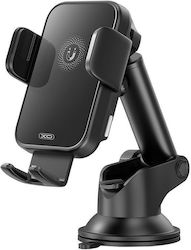 XO Mobile Phone Holder Car with Adjustable Hooks and Wireless Charging Black