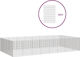 vidaXL 3321347 Galvanized Steel Cage for Rabbits