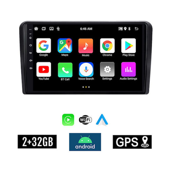 Kirosiwa Ηχοσύστημα Αυτοκινήτου για Citroen C2 2003 2009 (Bluetooth/USB/AUX/WiFi/GPS/Apple-Carplay/Android-Auto) με Οθόνη Αφής 9"