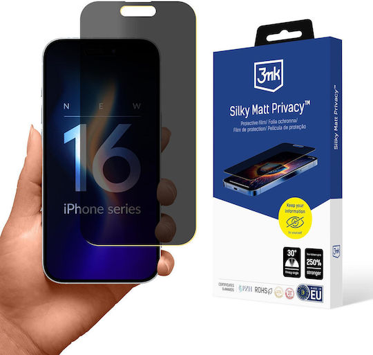 3MK Iphone Privatsphäre Matt Displayschutzfolie (Apple iPhone 16 Pro Max, 3mk)