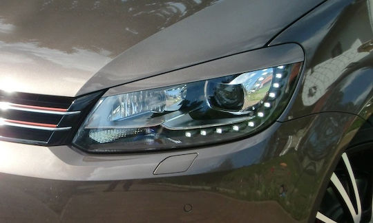 Pleoape Headlights Eyebrows Compatible Volkswagen Touran 2010-2015 Volkswagen Caddy 2010-2015