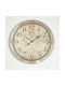 Wall Clock Wooden White Ø58.2cm