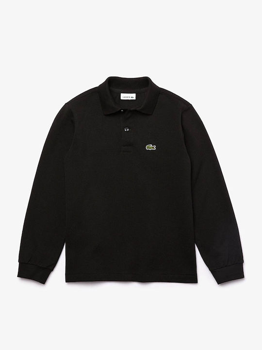 Lacoste Kinder Polo Langarm Schwarz