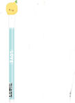 Metron Gel Pen Erasable Cap Medium 0.7 Mm Blue Love Lemon