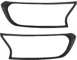 Σετ 2 Διακοσμητικών Προβολέων Μαύρο Ματ Ford Ranger T7 T8 2016-2022
