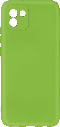 Samsung Galaxy A03 Silicone Case Semi-rigid Soft-touch Finish Green
