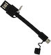 Moxie USB-A to Lightning Cable Μαύρο 0.1m