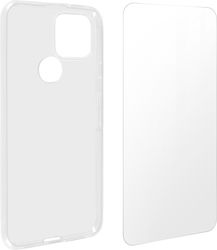 Cover Google Pixel 5 Silicone Soft Tempered Glass 9h Clear