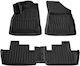 Umbrella Set Covorașe Față și Spate 4buc din Furtun pentru Peugeot 3008 2009-2016 Negre