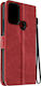Avizar Folio Case Nokia C22 Wallet Hand Strap Red