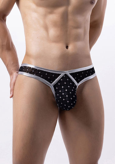 Comfort Ανδρικό Sexy String Μαύρο