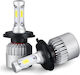 Set 2 Leduri H4 Hi-low Cob Canbus 72w 8000 Lm 12v 24v