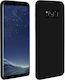 Samsung Galaxy S8 Silicone Semi-rigid Case Soft Touch Matte Finish Black