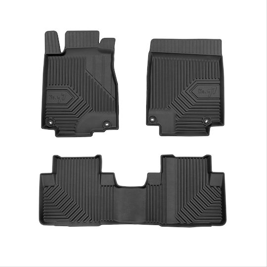 Frogum Set of Front and Rear Mats 4pcs for Mercedes-Benz E Class Renault Coupe Hyundai Coupe 2009-2017 Black