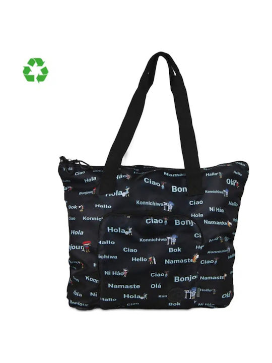 Pepita Viajera Shopping Bag in Black color
