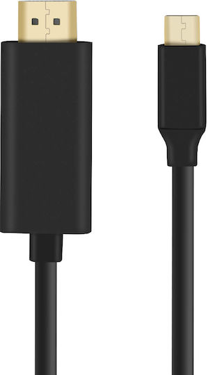 Avizar HDMI Cable Male - USB-C Male 2m Black