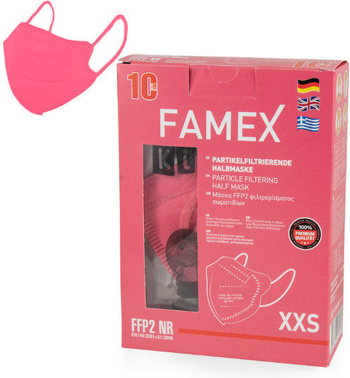 Famex Protective Mask FFP2 Kids Pink 1pcs