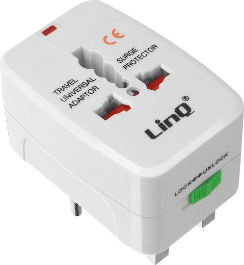 Linq Universal Reiseadapter UK EU US Kompakt Langlebig Weiß