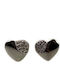 925 Silver Earrings Heart Mini Zirconia On Side