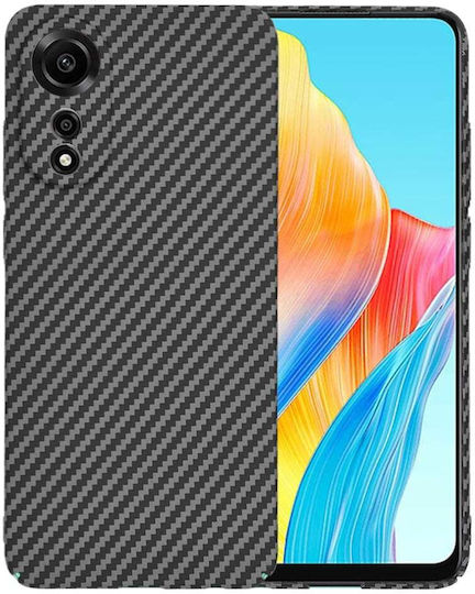 Techsuit Carbon Back Cover Σιλικόνης Μαύρο (Oppo A78 4G)