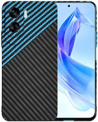 Techsuit Carbon Umschlag Rückseite Silikon Blau...