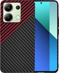 Techsuit Carbon Задна корица Силикон Червен (Re...