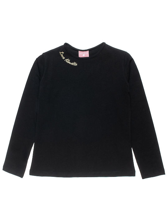 Alouette Kids Blouse Long Sleeve Black