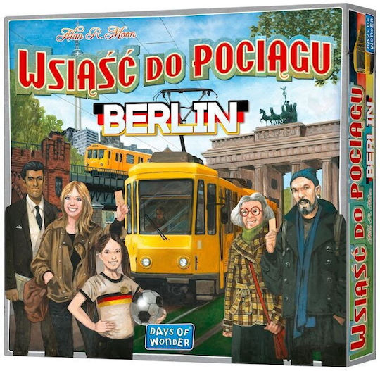 Board Game RapidRail Berlin Adventure: Fast-Paced Board Game Experience for 2-4 Players 8+ Years Old (PL) Rebel Games