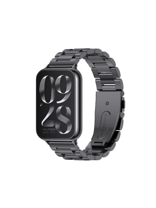 Mijobs Armband Rostfreier Stahl Schwarz (Smart Band 9 Pro)
