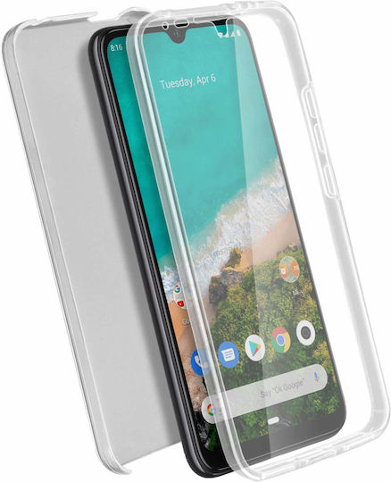 360° Hülle Xiaomi Mi A3 Flexibel vorne & starr hinten – Transparent