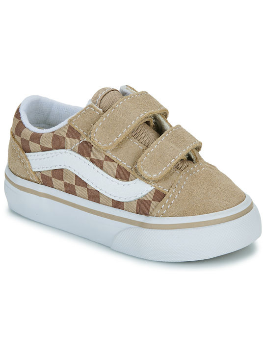 Vans Kinder-Sneaker mit Klettverschluss Beige