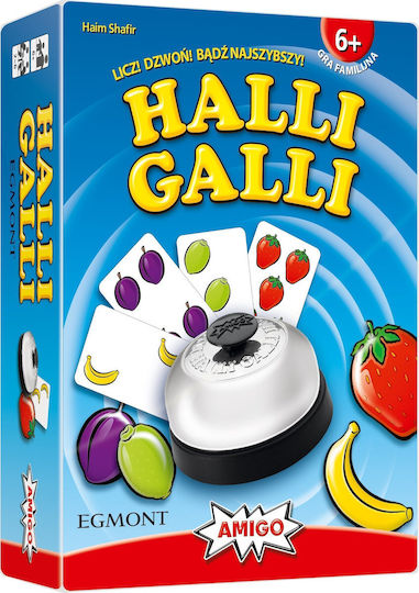 Board Game Halli Galli Reflex Relay Bell Game for 2-6 Players 6+ Years Old (PL) Egmont
